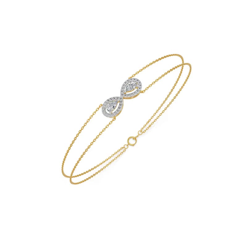Infinite Grace Pear Lab Grown Diamond Bracelet