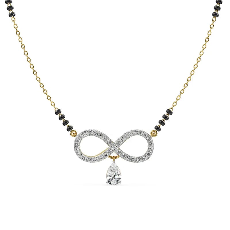 Infinity Drop Lab Grown Diamond Mangalsutra