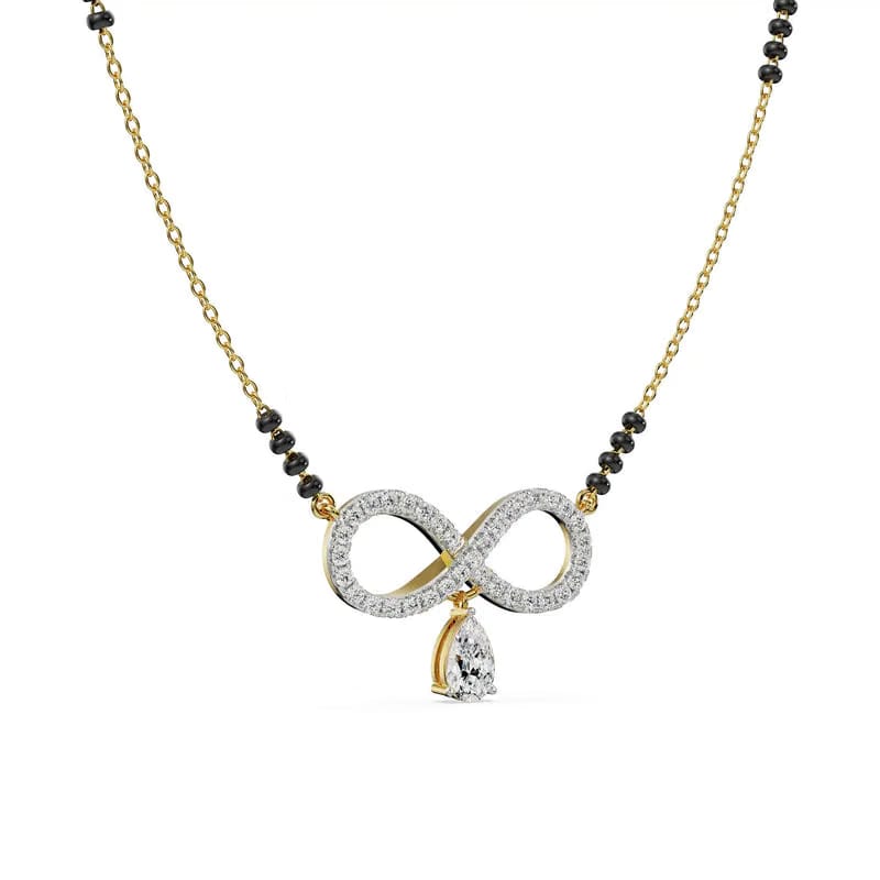 Infinity Drop Lab Grown Diamond Mangalsutra