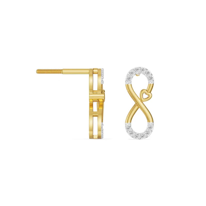 Infinity Love Lab Grown Diamond Earrings