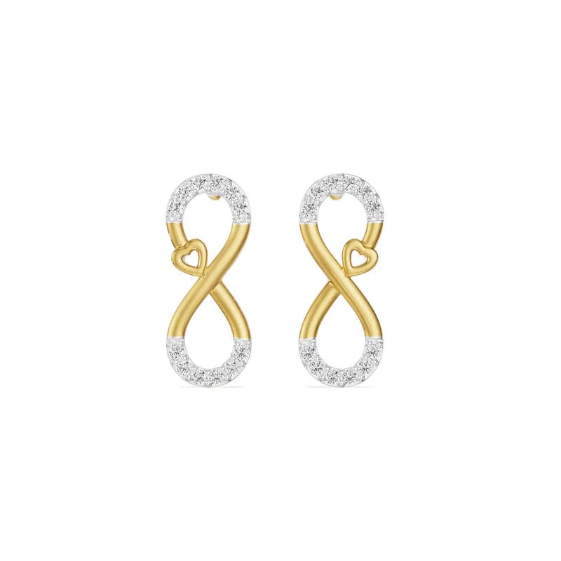 Infinity Love Lab Grown Diamond Earrings_in-stock