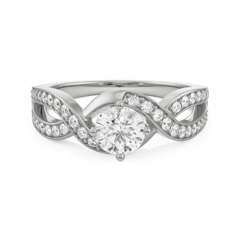 Infinity Round Lab Grown Diamond Ring