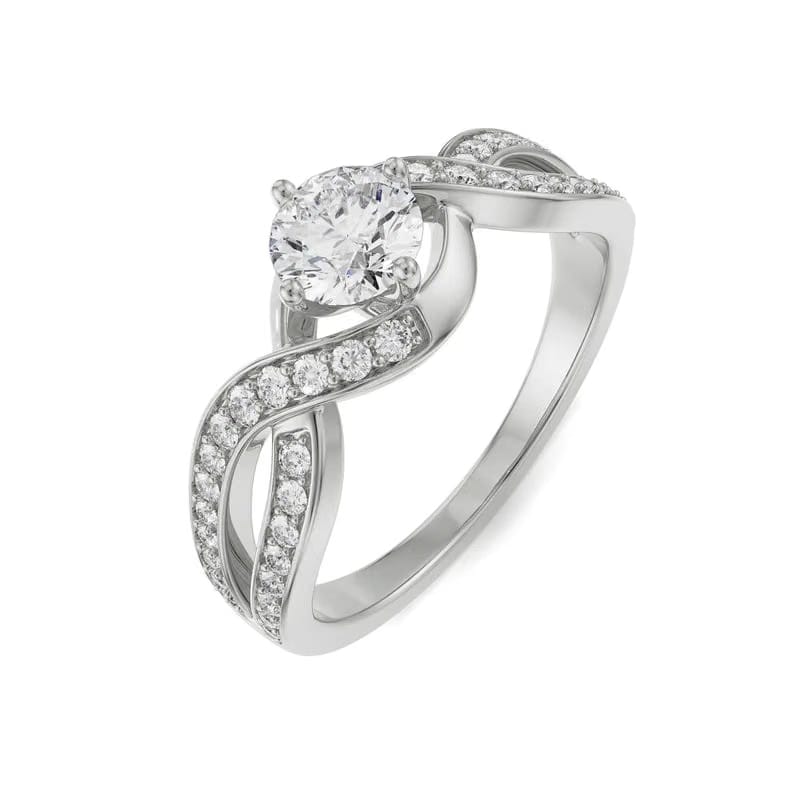 Infinity Round Lab Grown Diamond Ring
