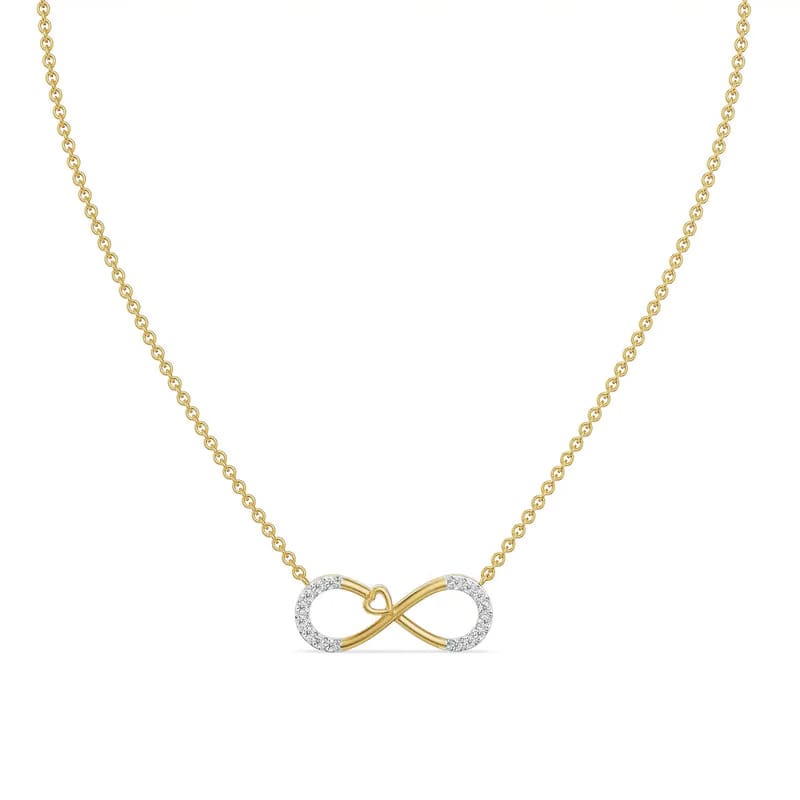 Infinity Suhana Lab Grown Diamond Necklace 9KT