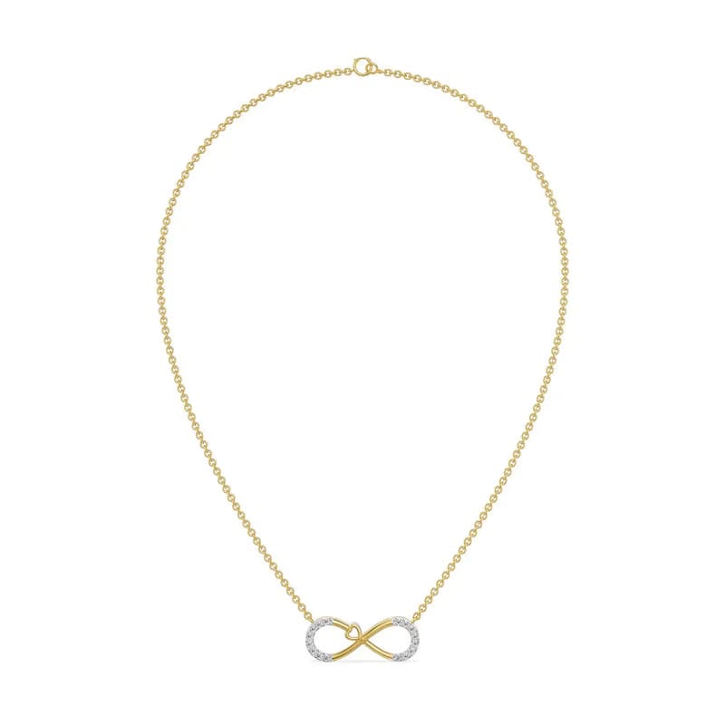 Infinity Suhana Lab Grown Diamond Necklace 9KT