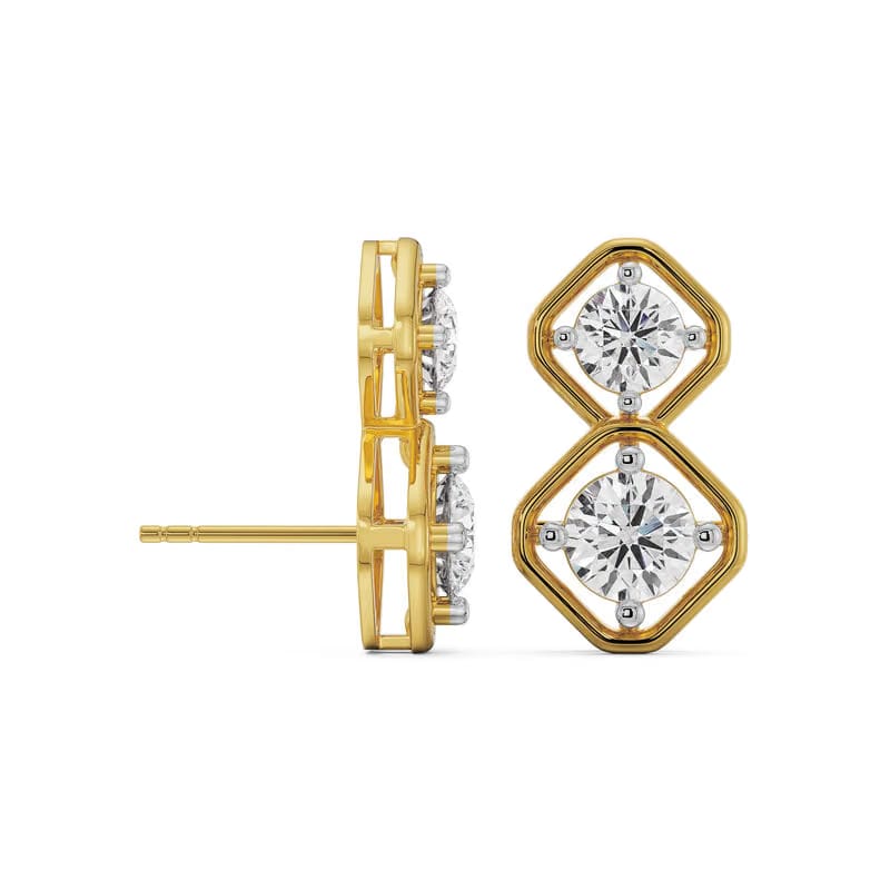 Interwined Lab Grown Diamond Encrusted Drops