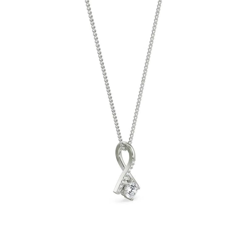 Inverted V Lab Grown Diamond Pendant