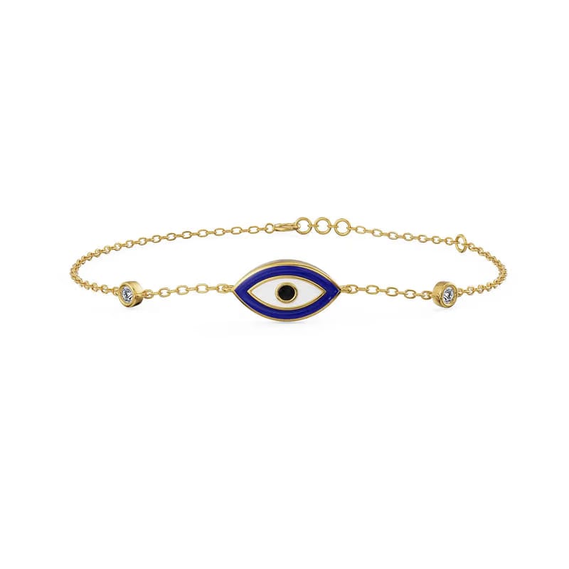 Iris Evil Eye Lab Diamond Bracelet