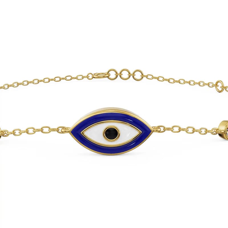 Iris Evil Eye Lab Diamond Bracelet