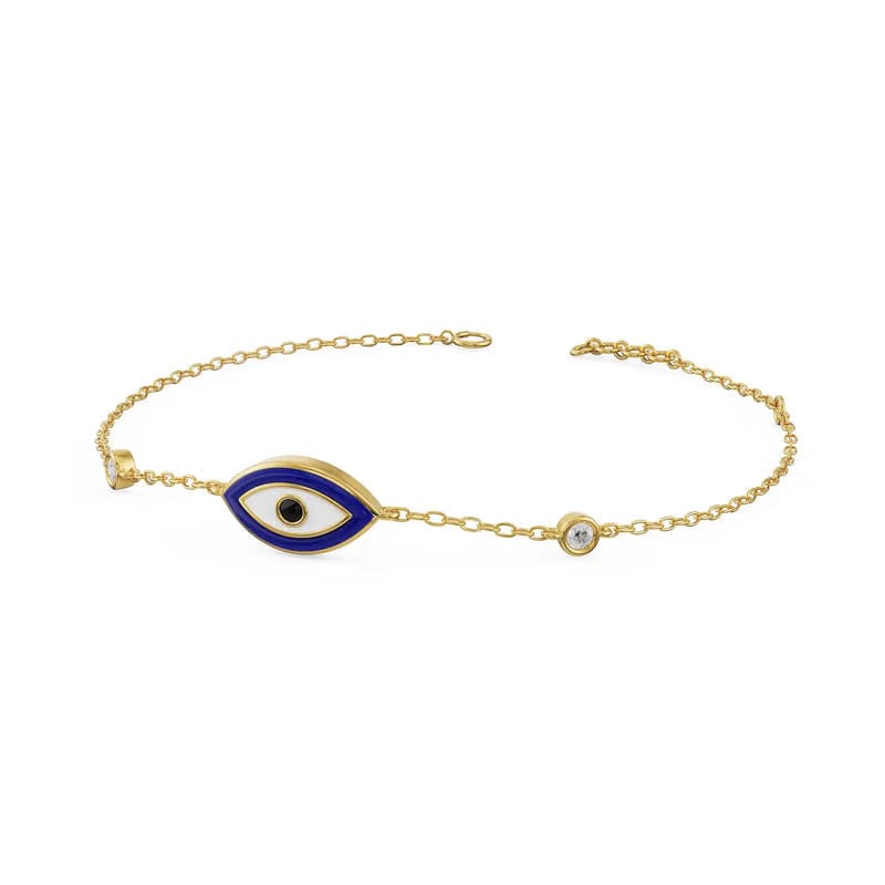 Iris Evil Eye Lab Diamond Bracelet