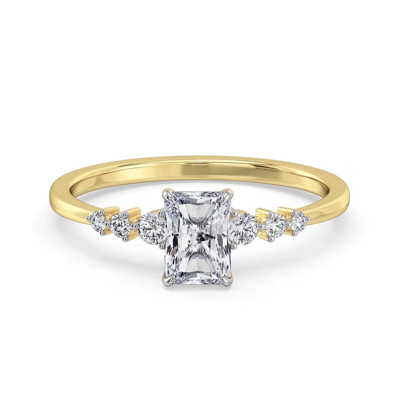 Isha Radiant Lab Grown Diamond Engagement Ring
