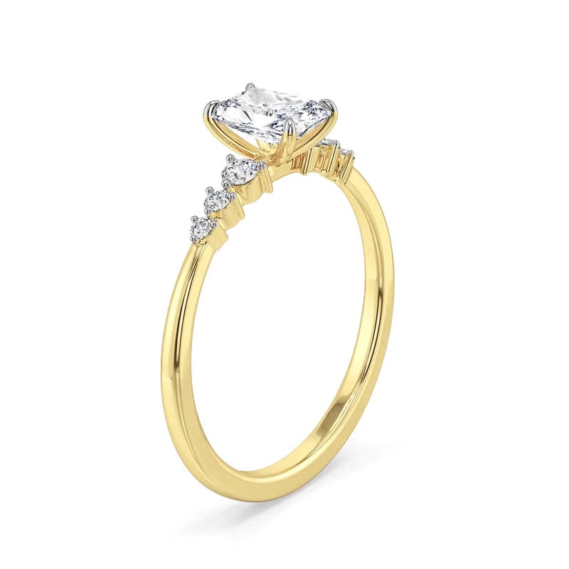Isha Radiant Lab Grown Diamond Engagement Ring