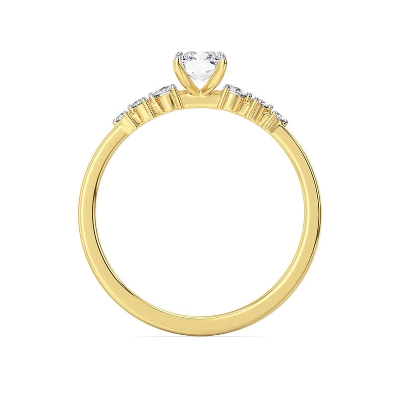 Isha Radiant Lab Grown Diamond Engagement Ring