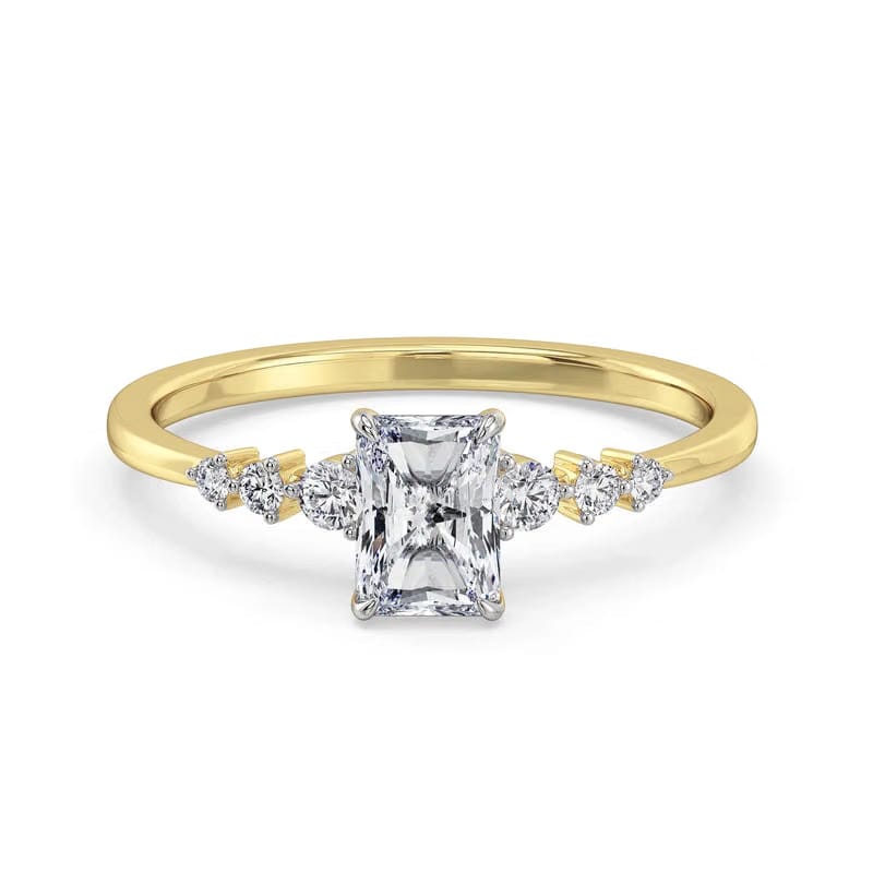 Isha Radiant Lab Grown Diamond Engagement Ring 9KT