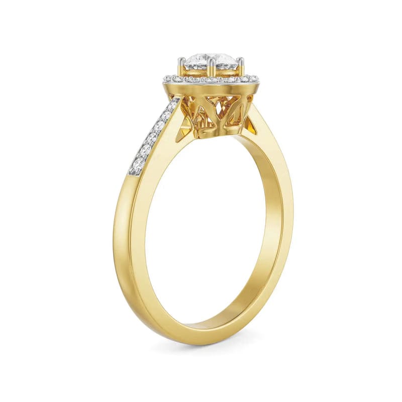 Jenny Halo Lab Grown Diamond Ring
