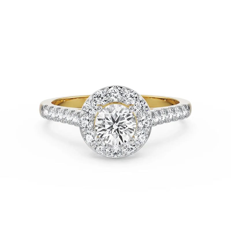 Jessica Round Halo Lab Grown Diamond Ring