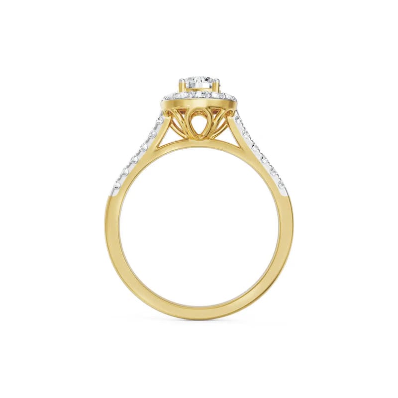 Jessica Round Halo Lab Grown Diamond Ring
