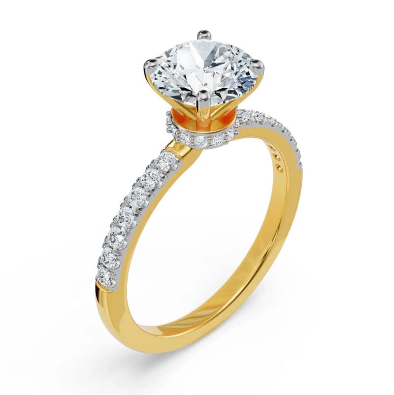 Jia Round Brilliant Lab Grown Diamond Ring 9KT