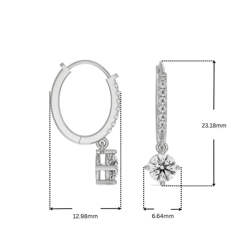 Jisora Drop Lab Grown Diamond Earrings