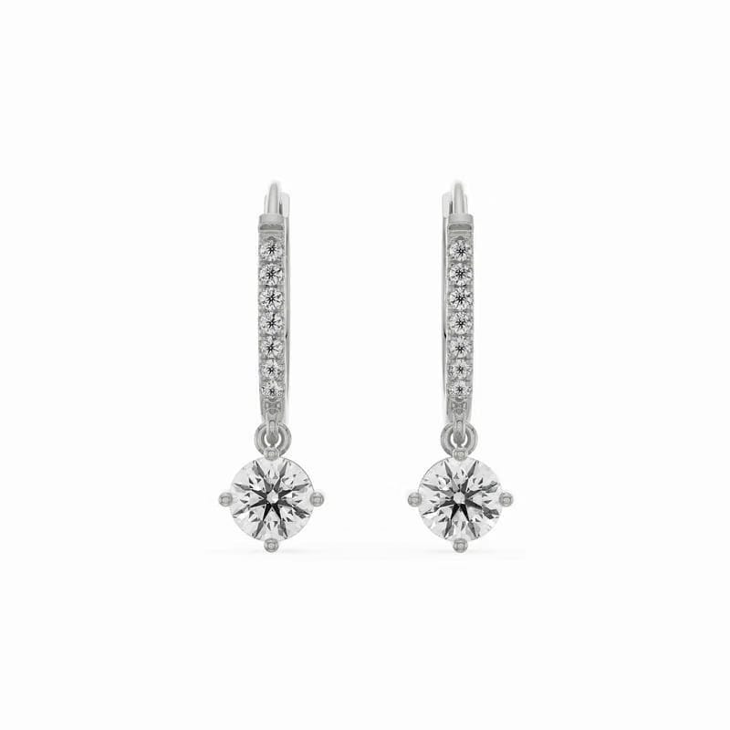 Jisora Drop Lab Grown Diamond Earrings 9KT