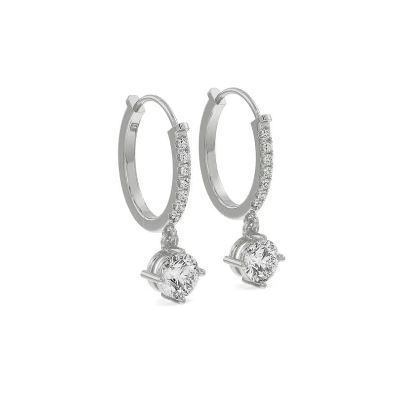Jisora Drop Lab Grown Diamond Earrings 9KT