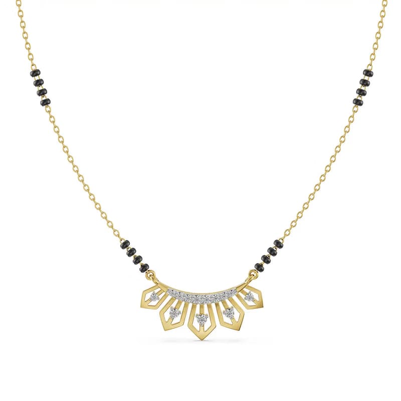 Jiya Lab Grown Diamond Mangalsutra 9KT