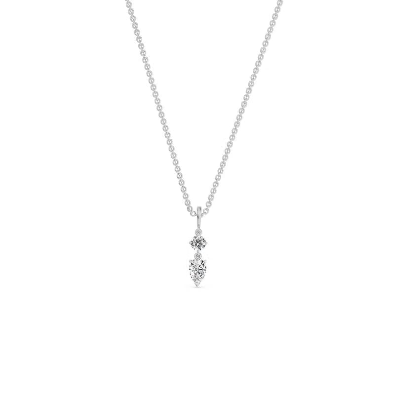 Kaya 2 Stone Lab Grown Diamond Solitaire Necklace