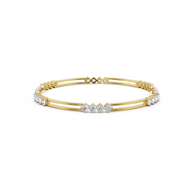 Kiara Minimalist Lab Grown Diamond Bangle 9KT