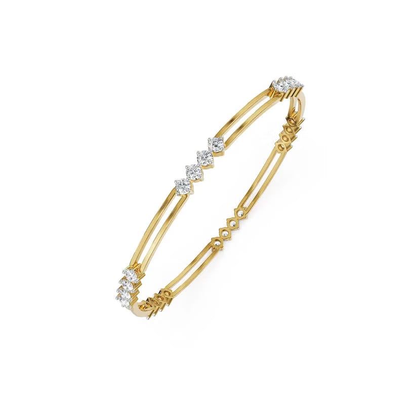 Kiara Minimalist Lab Grown Diamond Bangle 9KT