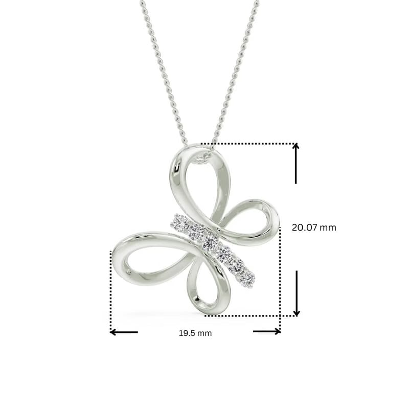 Lab Grown Diamond Butterfly Dream Pendant