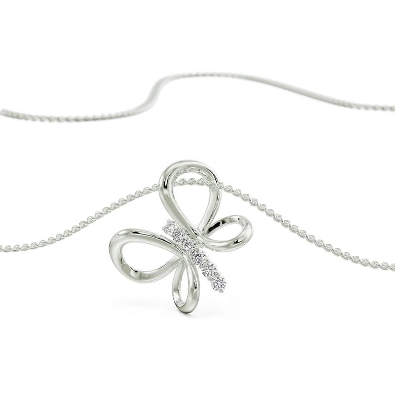 Lab Grown Diamond Butterfly Dream Pendant 9KT
