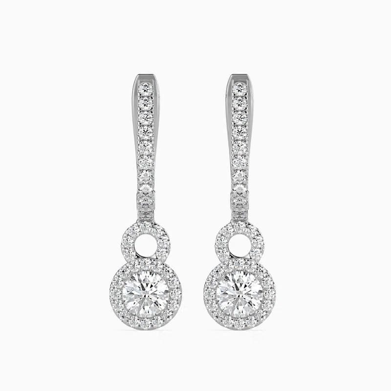 Lab Grown Diamond Droplet Earrings