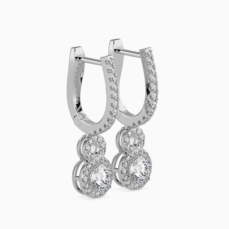 Lab Grown Diamond Droplet Earrings