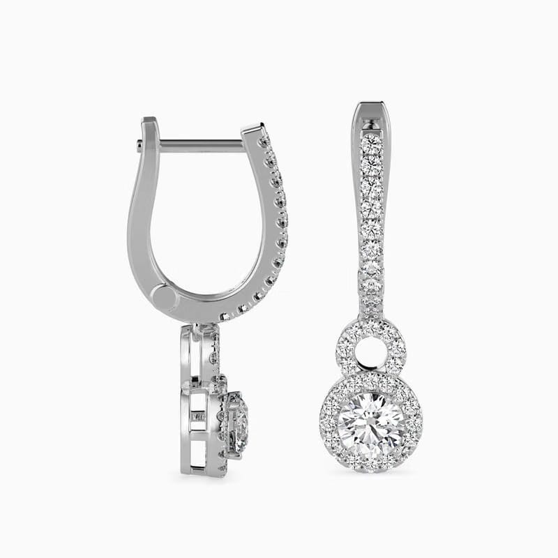 Lab Grown Diamond Droplet Earrings