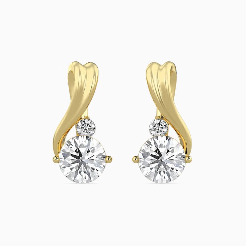 Lab Grown Diamond Melodic Solitaire Earrings