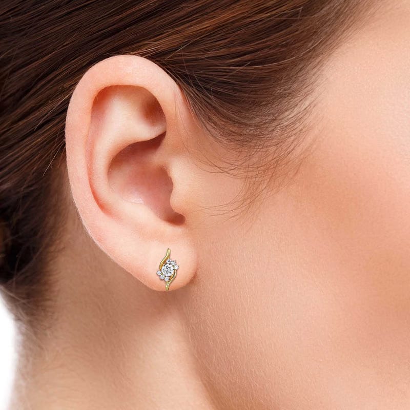 Lab Grown Diamond Melodic Solitaire Earrings