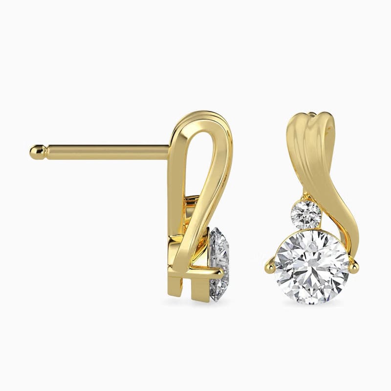 Lab Grown Diamond Melodic Solitaire Earrings