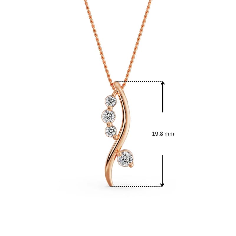 Lab Grown Diamond Quad Pendant
