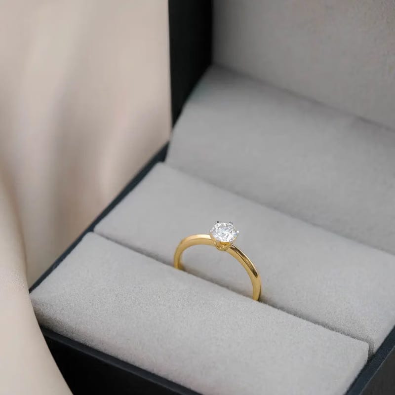 Lab-Grown Classic Ira Solitaire Ring