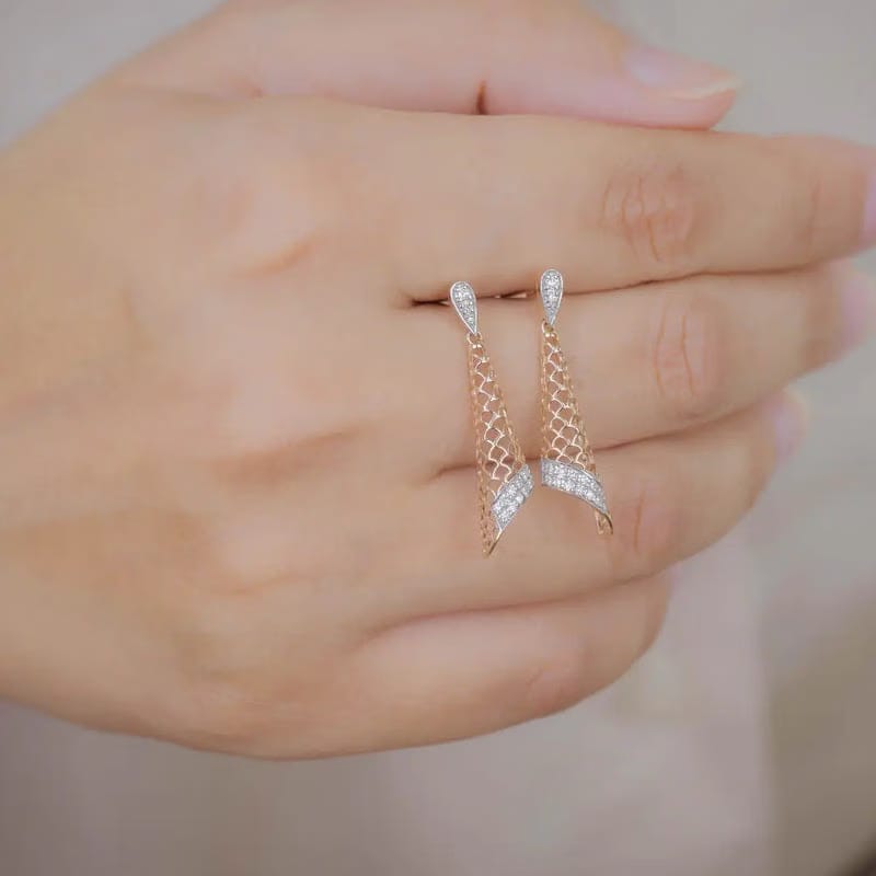 Lab-Grown Opulent Diamond Drop Earrings