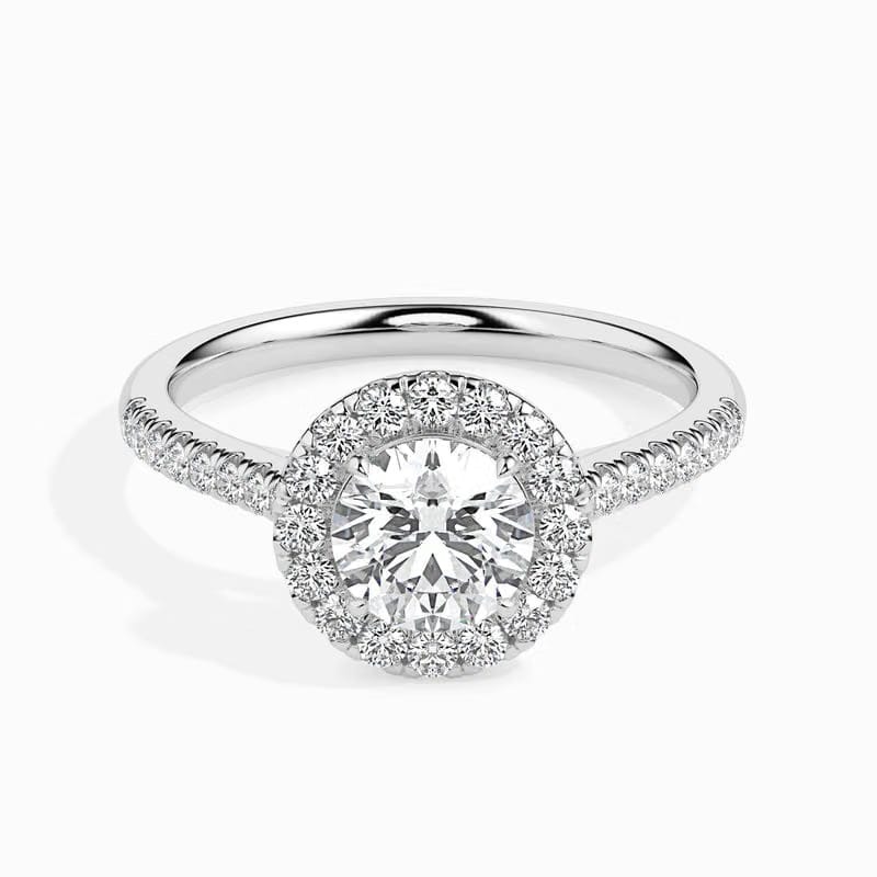 Lab-Grown Queen Solitaire Diamond Ring 9KT