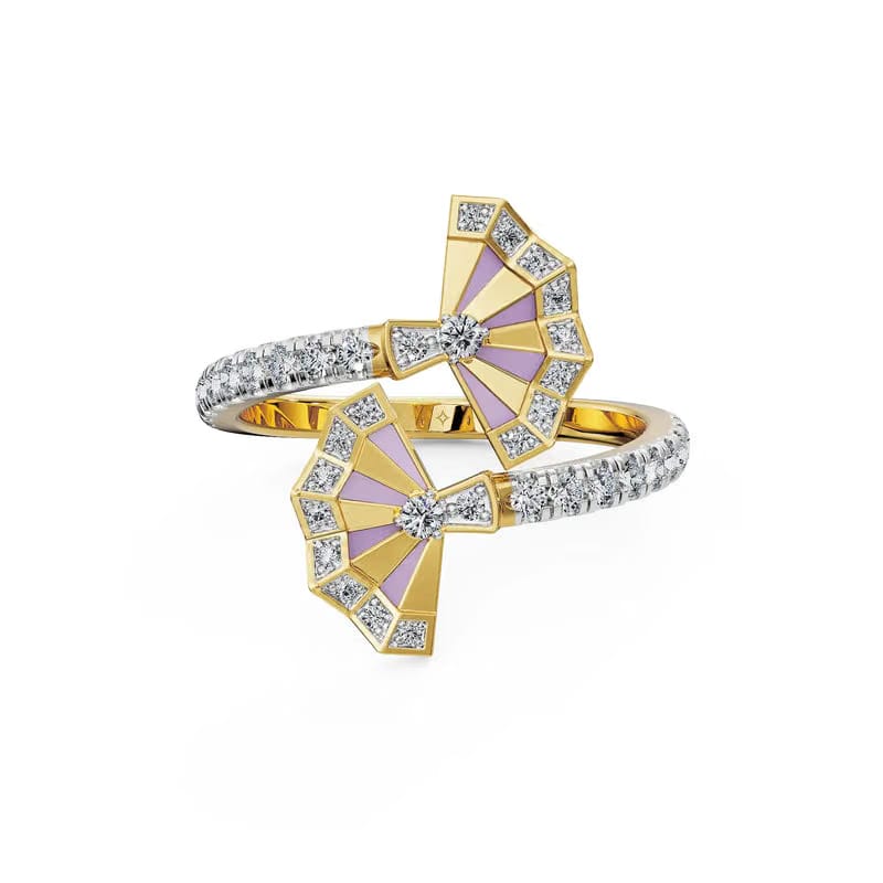 Lavender Gleam Lab Grown Diamond Ring