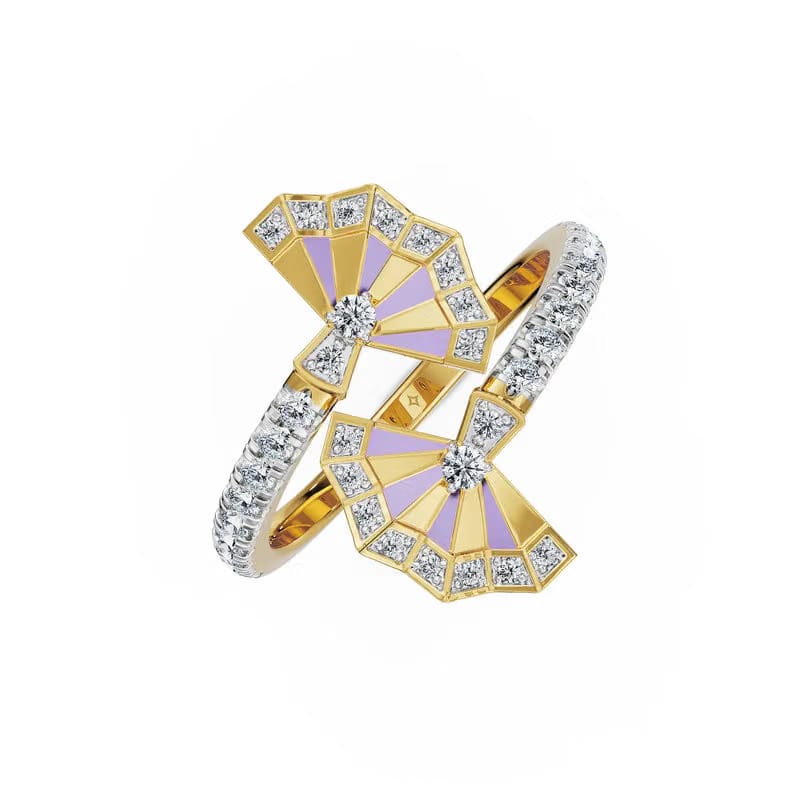 Lavender Gleam Lab Grown Diamond Ring