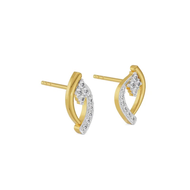 Leaf Symphony Lab Grown Diamond Studs
