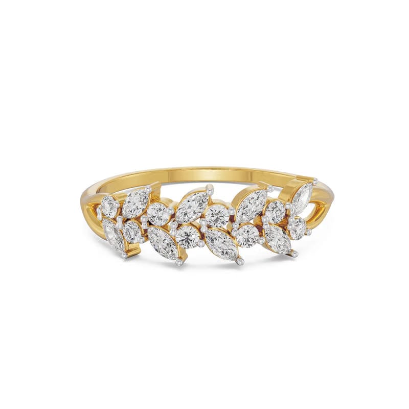 Leafy Diamond Band_in_stock
