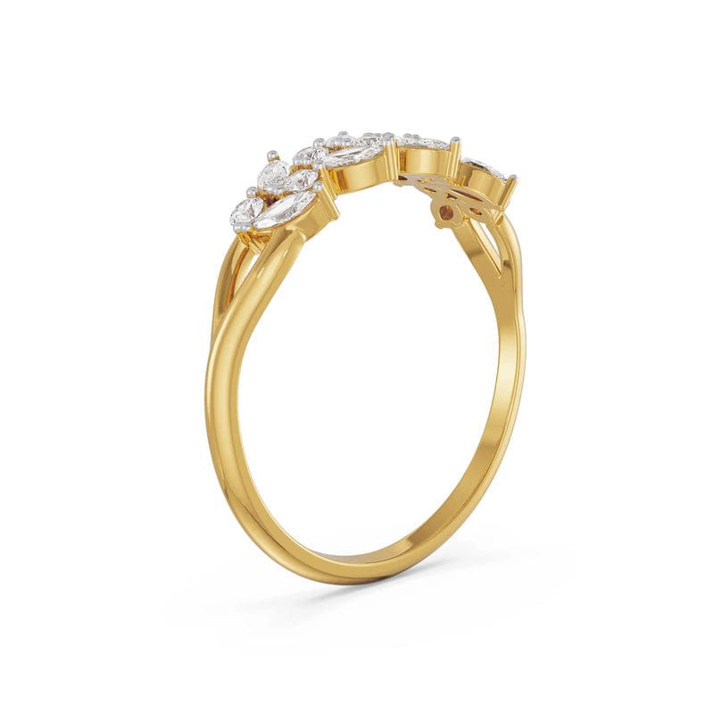 Leafy Diamond Band_in_stock