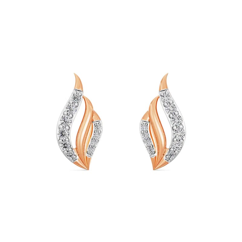 Leafy Splendor Lab Grown Diamond Earrings