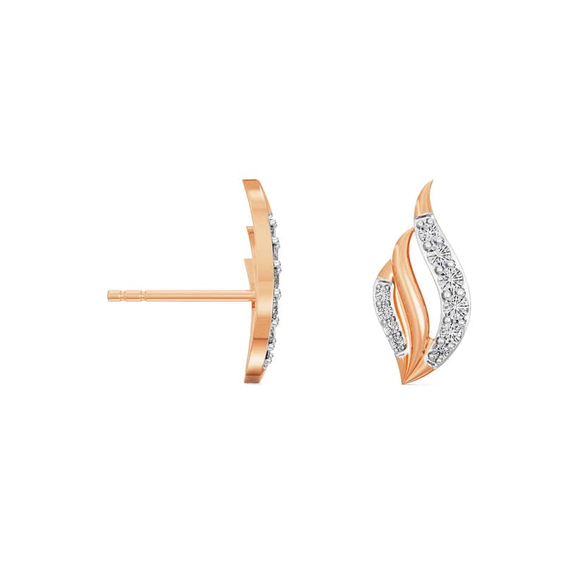 Leafy Splendor Lab Grown Diamond Earrings