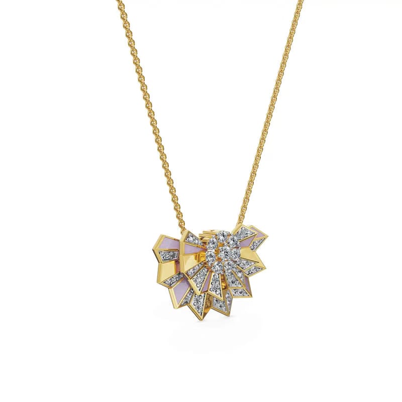 Lilac Prism Lab Grown Diamond Pendant