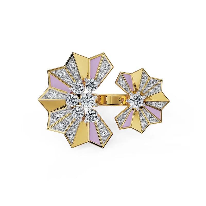 Lilac Prism Lab Grown Diamond Ring
